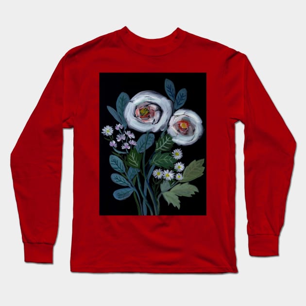 Night Flowers Long Sleeve T-Shirt by KaylaPhan